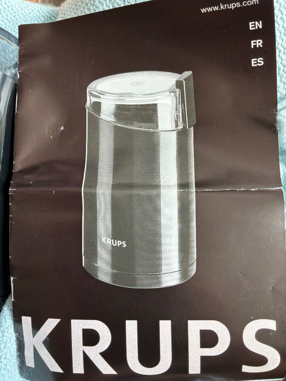 NIB KRUPS Fast Touch Electric Coffee & Spice Grinder F203 Black